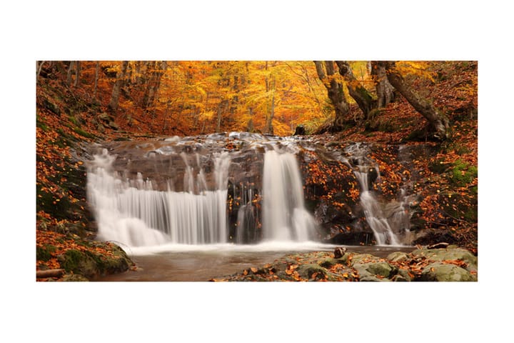 Valokuvatapetti XXL Autumn Landscape Waterfall 550x270 - Artgeist sp. z o. o. - Valokuvatapetit