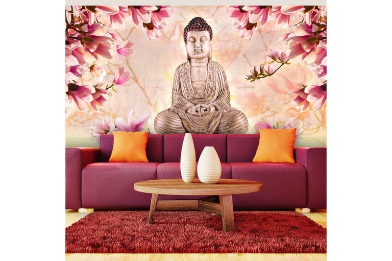 Valokuvatapetti XXL Buddha And Magnolia 550x270 - Artgeist sp. z o. o. - Valokuvatapetit