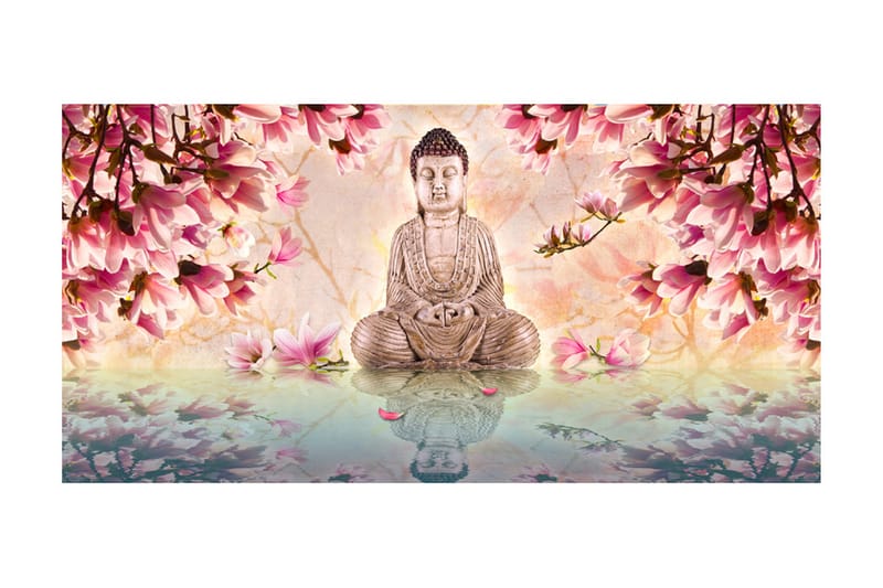Valokuvatapetti XXL Buddha And Magnolia 550x270 - Artgeist sp. z o. o. - Sisustustuotteet - Seinäkoristeet - Tapetit - Valokuvatapetit