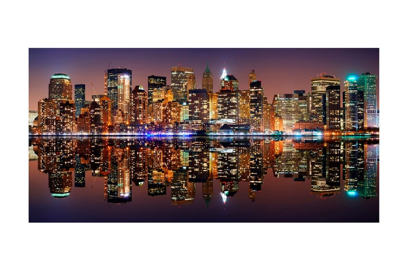 Valokuvatapetti XXL Gold Reflections NYC 550x270, Artgeist sp. z o. o.