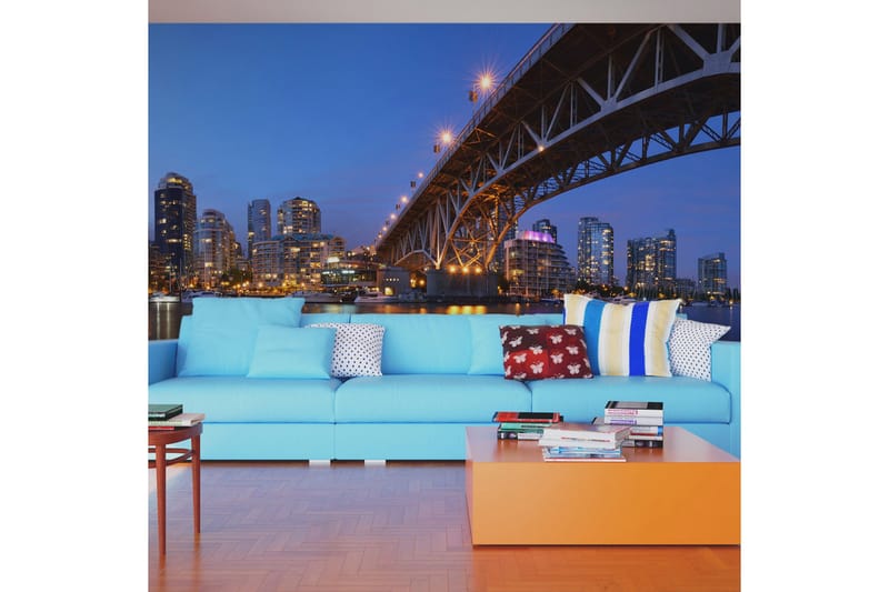 Valokuvatapetti XXL Granville Bridge Vancouver 550x270 - Artgeist sp. z o. o. - Sisustustuotteet - Seinäkoristeet - Tapetit - Valokuvatapetit