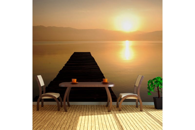 Valokuvatapetti XXL Jetty Lake Sunset 550x270, Artgeist sp. z o. o.