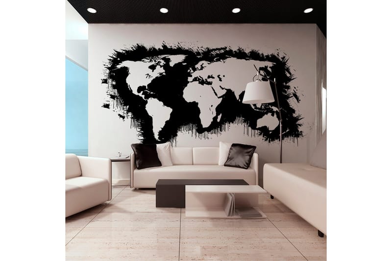 Valokuvatapetti XXL Valkoiset maanosat Musta meri 550x270, Artgeist sp. z o. o.