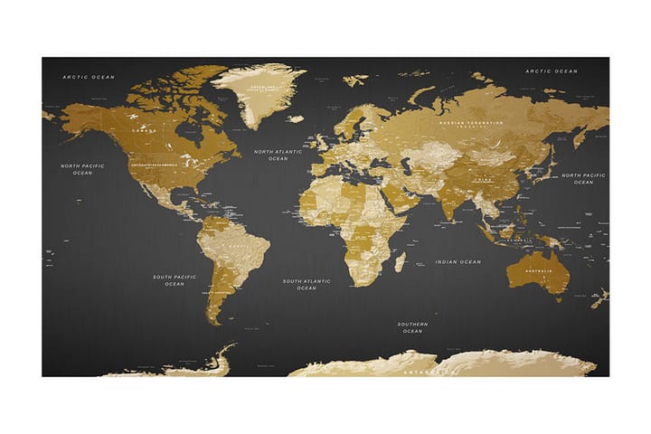 Valokuvatapetti XXL World Map Modern Geography II 500x280 - Artgeist sp. z o. o. - Valokuvatapetit