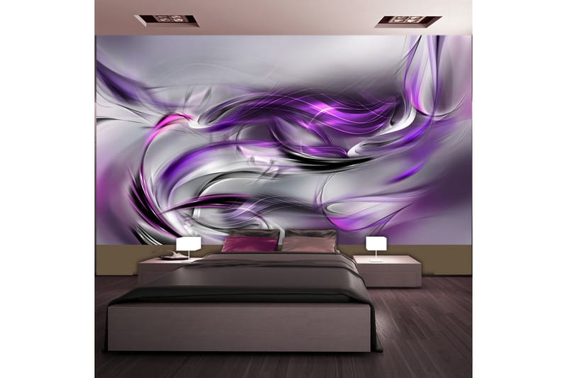 Valokuvatapetti XXL Purple Swirls II 500x280 - Artgeist sp. z o. o. - Sisustustuotteet - Seinäkoristeet - Tapetit - Valokuvatapetit