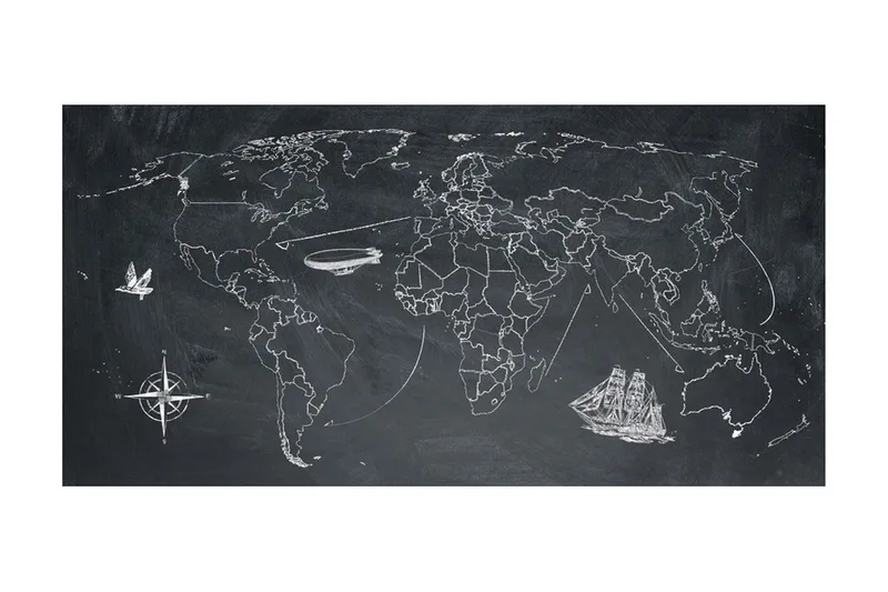 Valokuvatapetti XXL Pieni Matka Suuret Matkat 550x270 - Artgeist sp. z o. o. - Sisustustuotteet - Seinäkoristeet - Tapetit - Valokuvatapetit