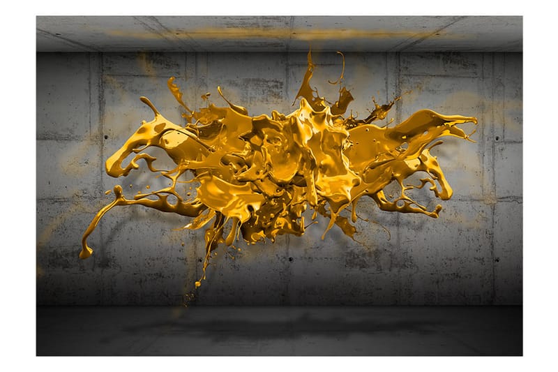 Valokuvatapetti Yellow Splash 300x210 - Artgeist sp. z o. o. - Sisustustuotteet - Seinäkoristeet - Tapetit - Valokuvatapetit