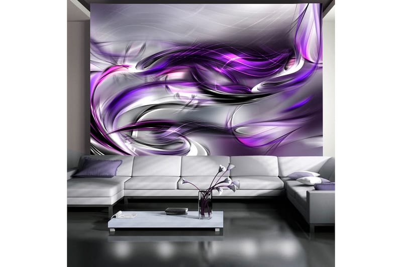 Valokuvatapetti Purple Swirls 250x175, Artgeist sp. z o. o.