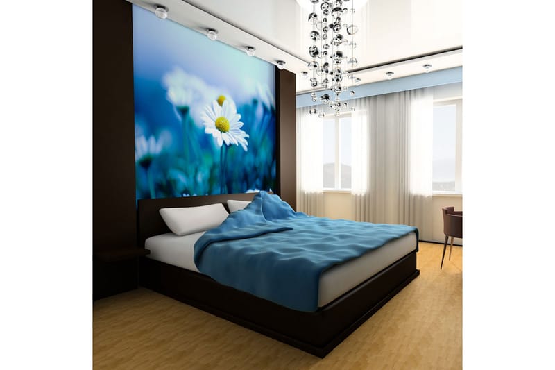 Valokuvatapetti Päivänkakkara Sinisellä Niityllä 250x193, Artgeist sp. z o. o.