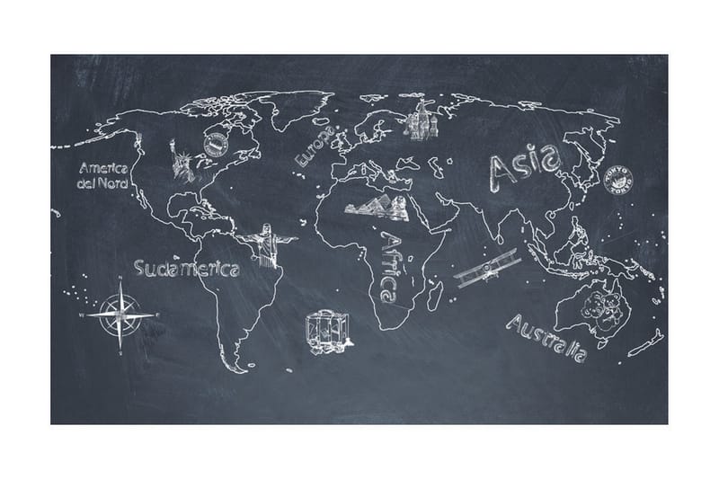 Valokuvatapetti Pieni Matka Suuret Matkat 450x270 - Artgeist sp. z o. o. - Sisustustuotteet - Seinäkoristeet - Tapetit - Valokuvatapetit