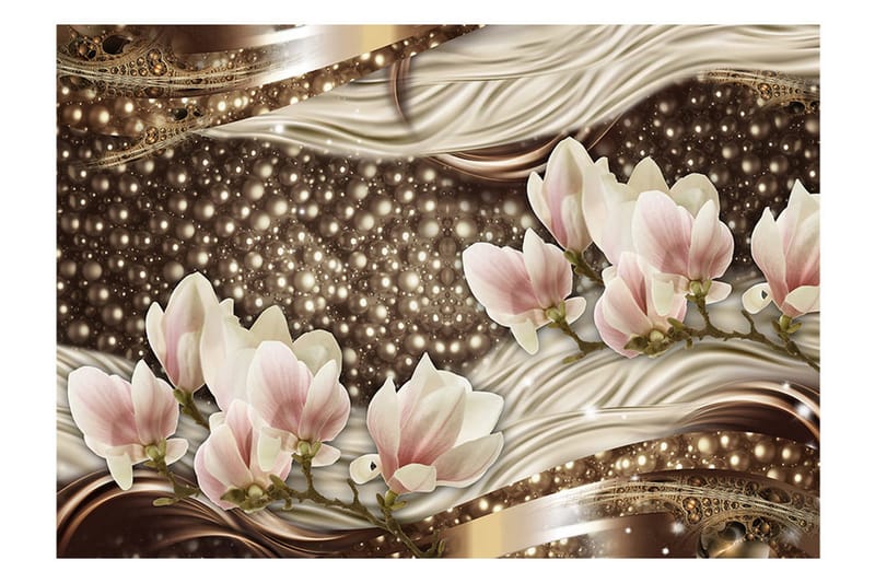 Valokuvatapetti Pearls And Magnolias 200x140 - Artgeist sp. z o. o. - Sisustustuotteet - Seinäkoristeet - Tapetit - Valokuvatapetit
