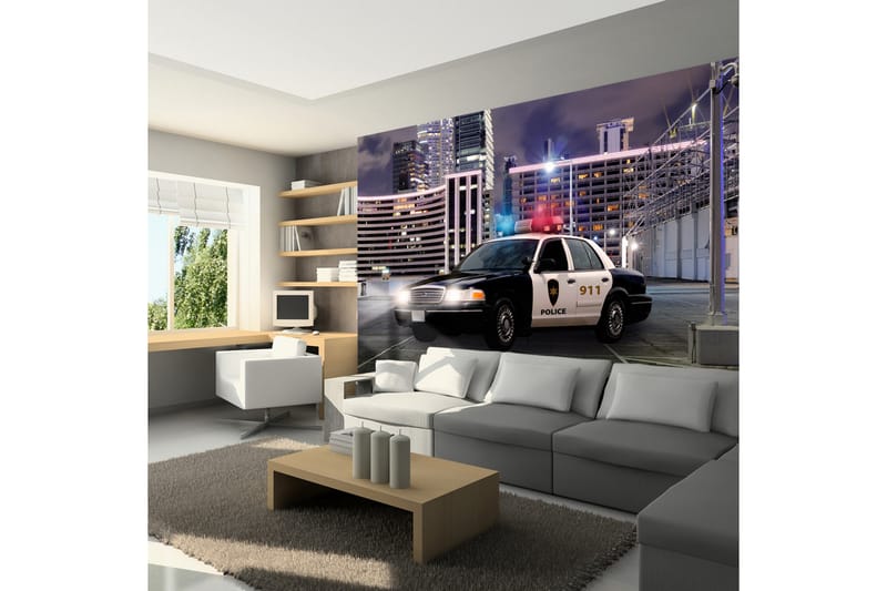 Valokuvatapetti Police Car 350x245, Artgeist sp. z o. o.