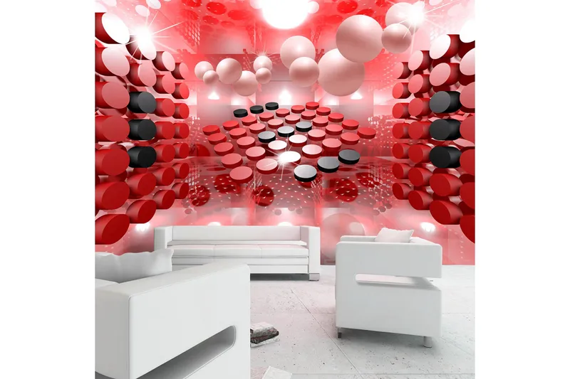 Valokuvatapetti Playing In Red And Black 250x175, Artgeist sp. z o. o.