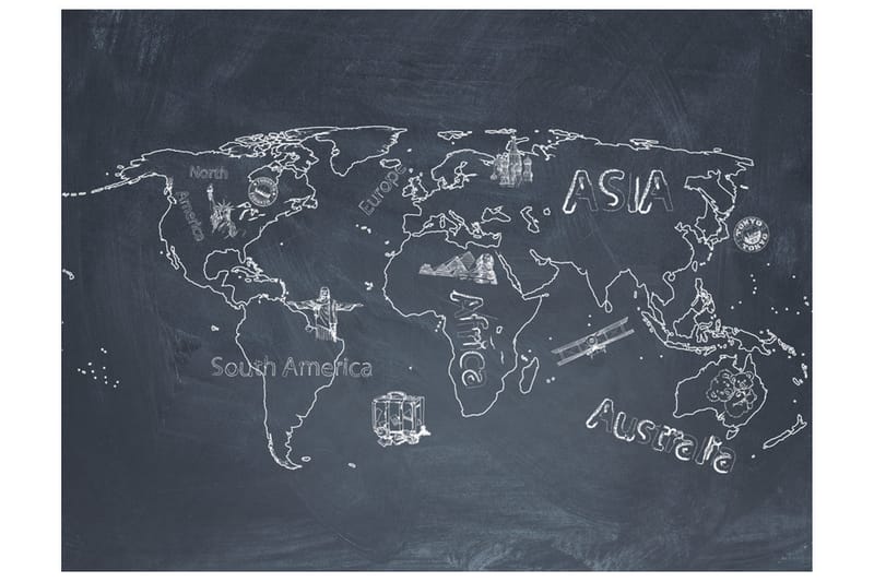 Valokuvatapetti Pieni Matka Suuret Matkat Englanti 250x193 - Artgeist sp. z o. o. - Sisustustuotteet - Seinäkoristeet - Tapetit - Valokuvatapetit