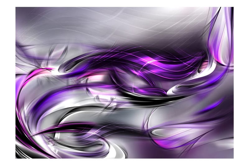 Valokuvatapetti Purple Swirls 250x175 - Artgeist sp. z o. o. - Sisustustuotteet - Seinäkoristeet - Tapetit - Valokuvatapetit