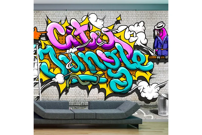 Valokuvatapetti Pink Parrot 350x245, Artgeist sp. z o. o.