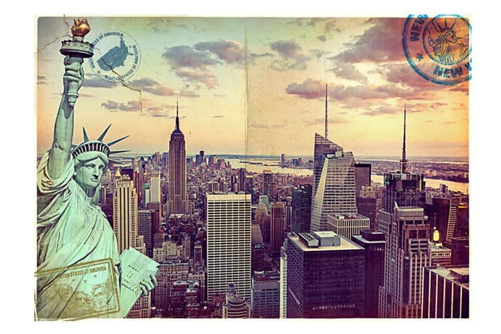Valokuvatapetti Postcard From New York 300x210 - Artgeist sp. z o. o. - Valokuvatapetit