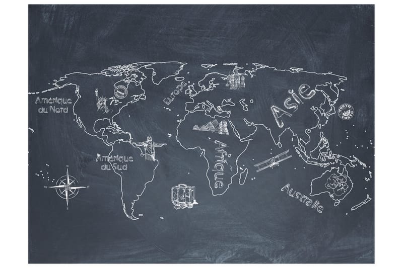 Valokuvatapetti Pieni Matka Suuret Matkat Ranska 200x154 - Artgeist sp. z o. o. - Sisustustuotteet - Seinäkoristeet - Tapetit - Valokuvatapetit