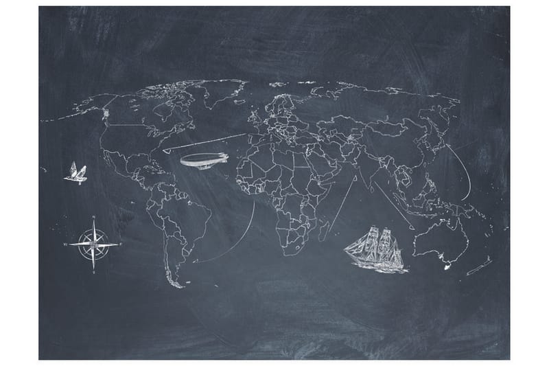 Valokuvatapetti Pieni matka Suuret matkat 400x309 - Artgeist sp. z o. o. - Sisustustuotteet - Seinäkoristeet - Tapetit - Valokuvatapetit