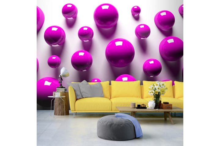 Valokuvatapetti Purple Balls 300x210 - Artgeist sp. z o. o. - Valokuvatapetit