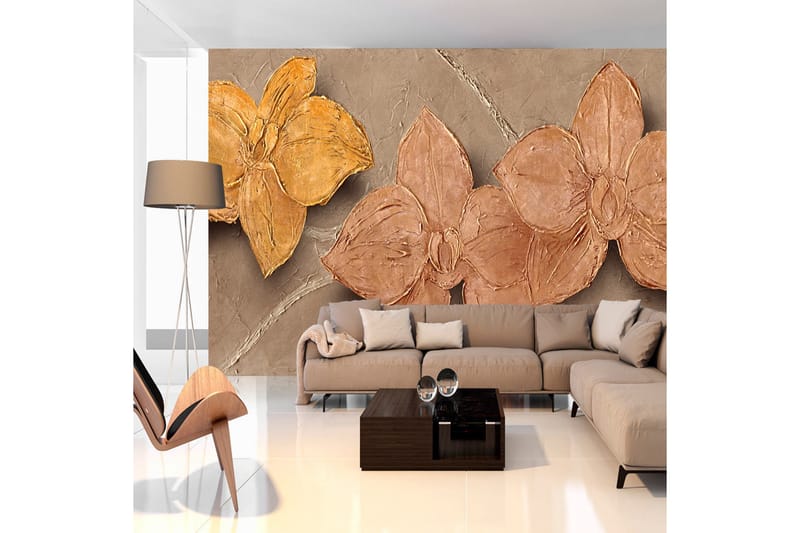 Valokuvatapetti Painted Orchids 350x245, Artgeist sp. z o. o.