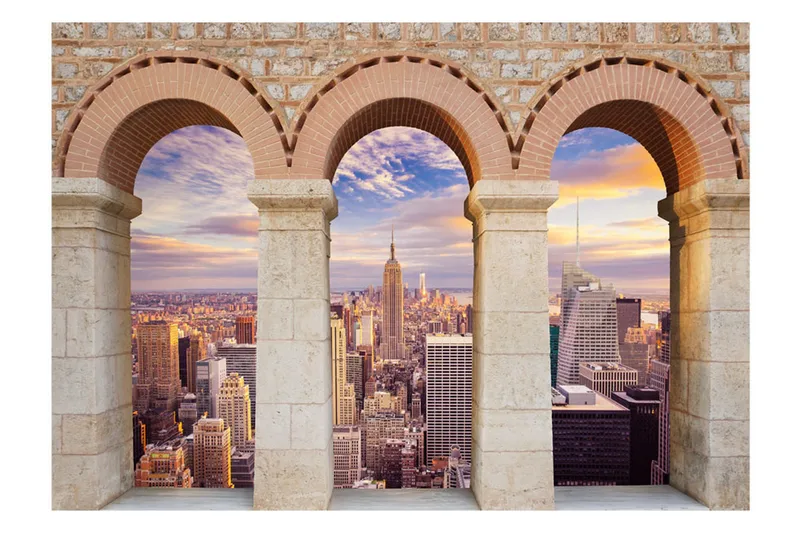 Valokuvatapetti Pilars Of The City 100x70 - Artgeist sp. z o. o. - Sisustustuotteet - Seinäkoristeet - Tapetit - Valokuvatapetit
