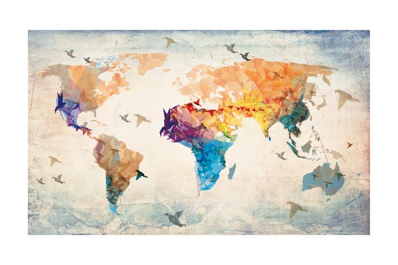 Valokuvatapetti Paper Birds 450x270, Artgeist sp. z o. o.