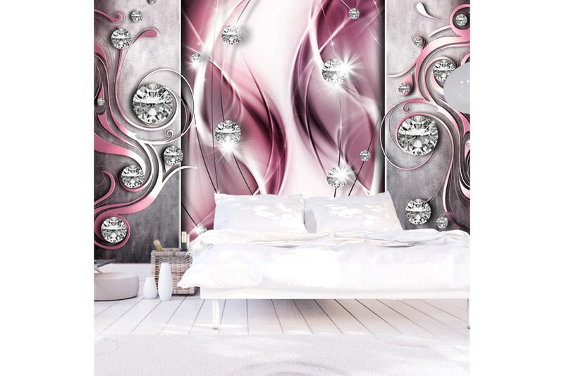 Valokuvatapetti Pink And Diamonds 250x175 - Artgeist sp. z o. o. - Valokuvatapetit