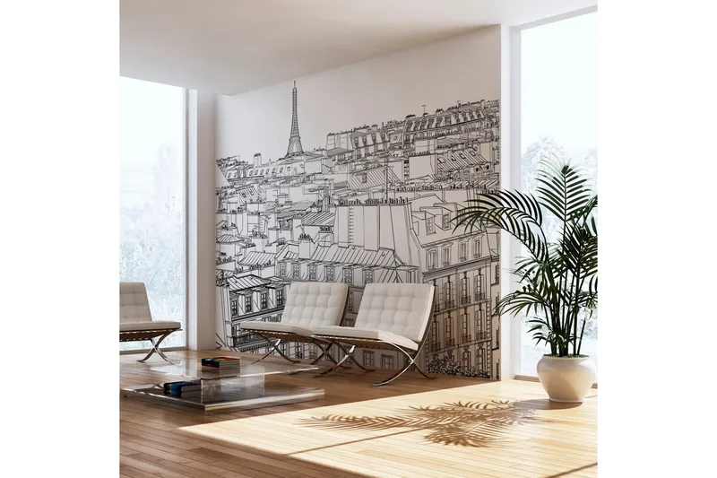 Valokuvatapetti Parisian S Sketchbook 450x270, Artgeist sp. z o. o.
