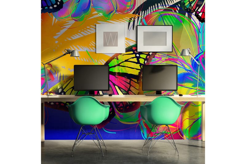 Valokuvatapetti Perhosia vatsassa 250x193 - Artgeist sp. z o. o. - Sisustustuotteet - Seinäkoristeet - Tapetit - Valokuvatapetit