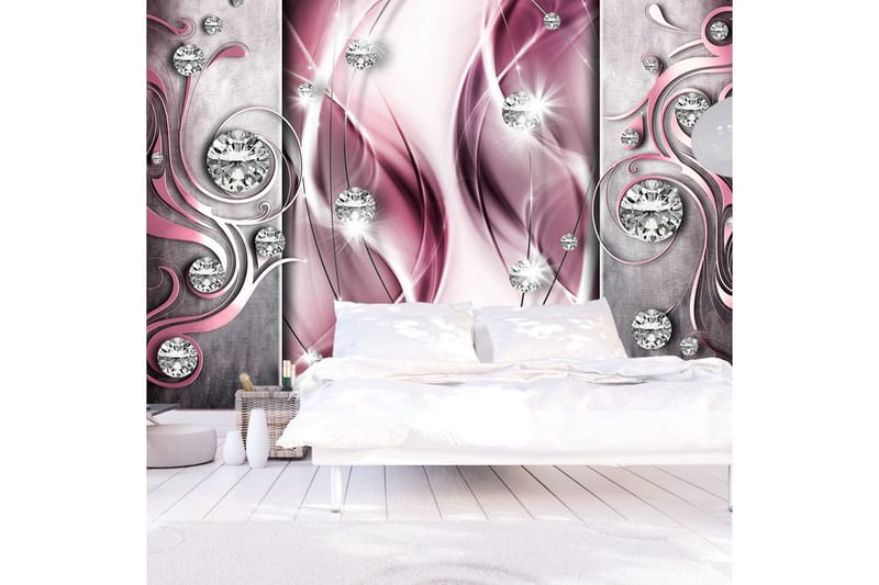 Valokuvatapetti Pink And Diamonds 100x70, Artgeist sp. z o. o.