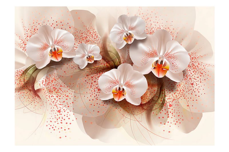 Valokuvatapetti Pale Yellow Orchids 150x105 - Artgeist sp. z o. o. - Sisustustuotteet - Seinäkoristeet - Tapetit - Valokuvatapetit