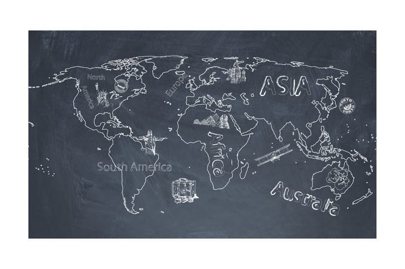 Valokuvatapetti Pieni Matka Suuret Matkat Englanti 450x270 - Artgeist sp. z o. o. - Sisustustuotteet - Seinäkoristeet - Tapetit - Valokuvatapetit