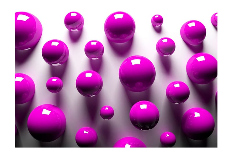 Valokuvatapetti Purple Balls 300x210 - Artgeist sp. z o. o. - Sisustustuotteet - Seinäkoristeet - Tapetit - Valokuvatapetit