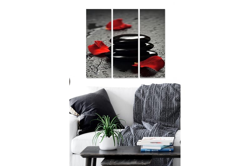 Taulu 3-pak Monivärinen - 20x50 cm - Sisustustuotteet - Seinäkoristeet
