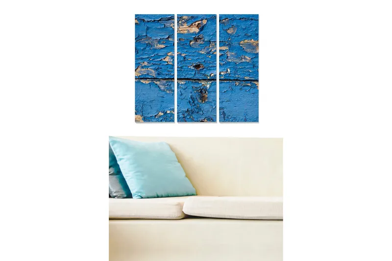 Taulu 3-pak Monivärinen, 20x50 cm