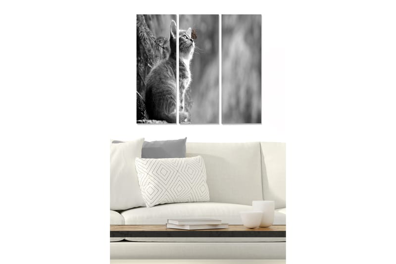 Taulu Animal 3-pak Monivärinen - 20x50 cm - Sisustustuotteet - Seinäkoristeet