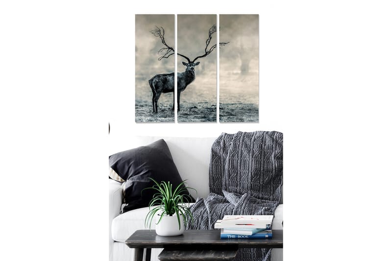 Taulu Animal 3-pak Monivärinen - 20x50 cm - Sisustustuotteet - Seinäkoristeet