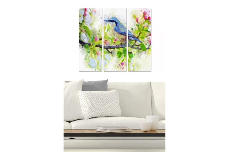 Taulu Animal 3-pak Monivärinen - 20x50 cm - Sisustustuotteet - Seinäkoristeet