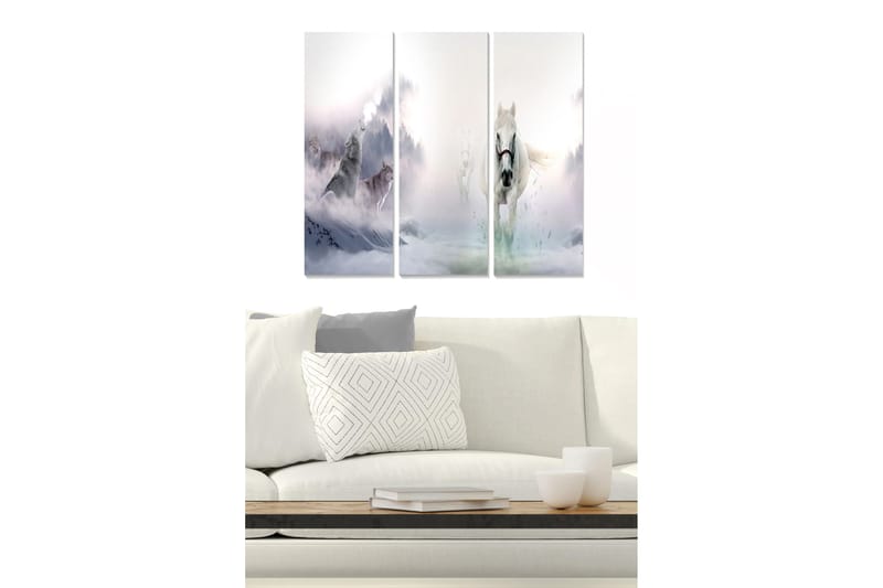 Taulu Animal 3-pak Monivärinen, 20x50 cm