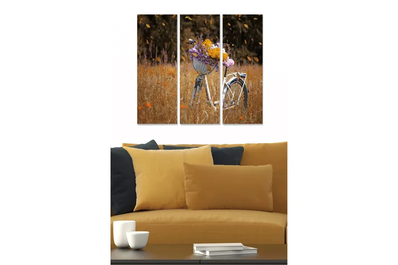 Taulu Animal 3-pak Monivärinen, 20x50 cm