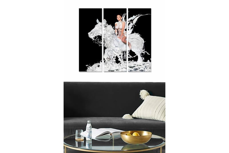 Taulu Animal 3-pak Monivärinen, 20x50 cm