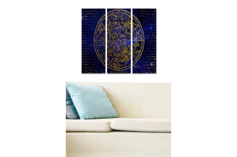 Taulu Astrology 3-pak Monivärinen - 20x50 cm - Sisustustuotteet - Seinäkoristeet