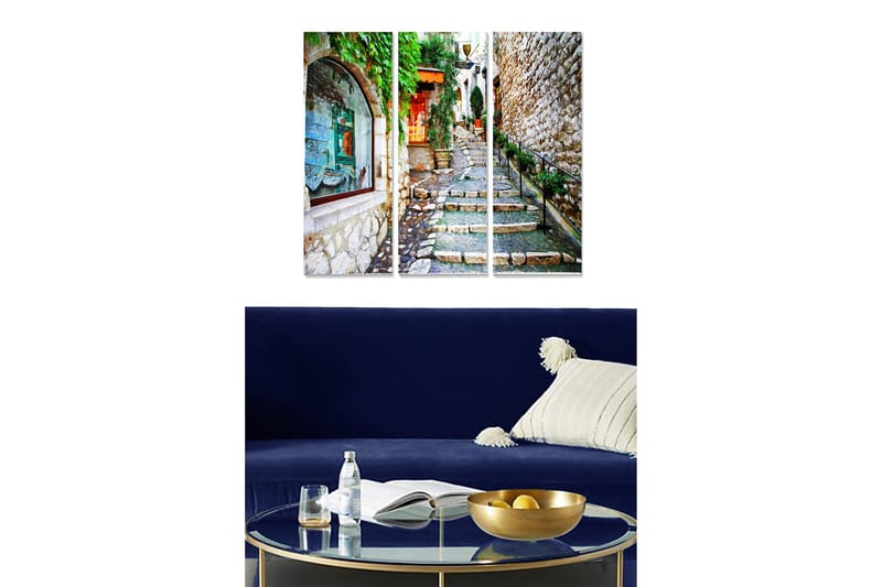 Taulu City 3-pak Monivärinen, 20x50 cm