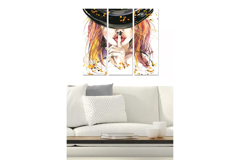 Taulu Fashion 3-pak Monivärinen, 20x50 cm