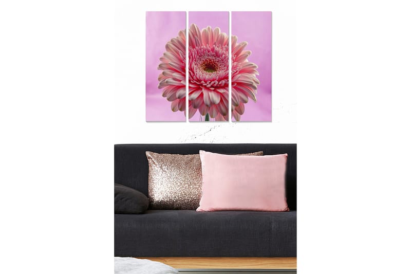 Taulu Floral 3-pak Monivärinen - 20x50 cm - Sisustustuotteet - Seinäkoristeet