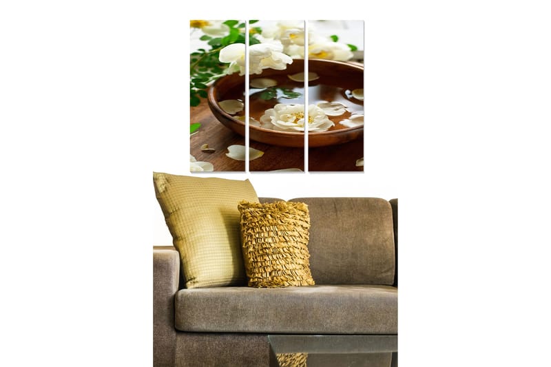 Taulu Floral 3-pak Monivärinen, 20x50 cm