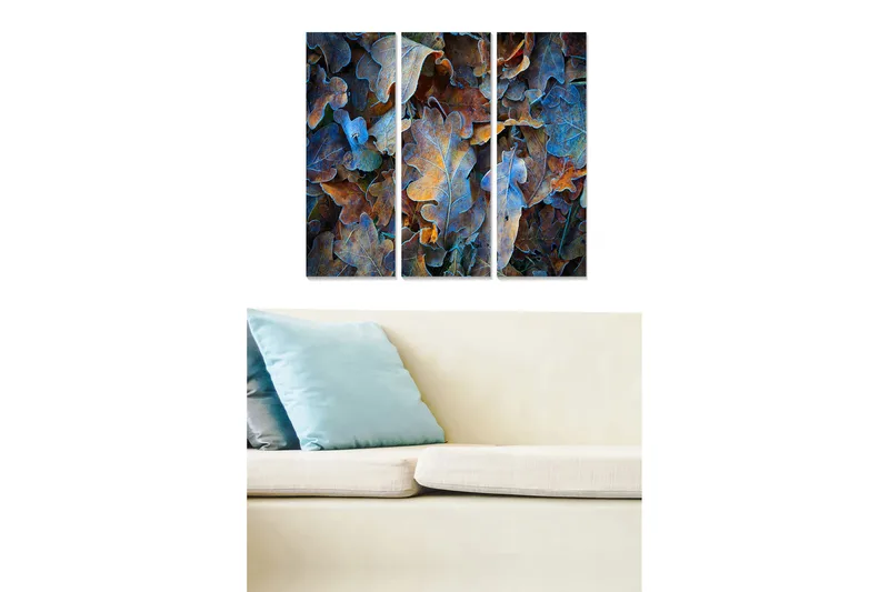 Taulu Floral 3-pak Monivärinen, 20x50 cm