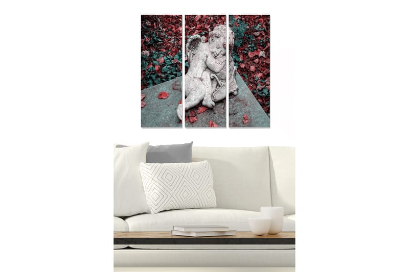 Taulu Floral 3-pak Monivärinen, 20x50 cm