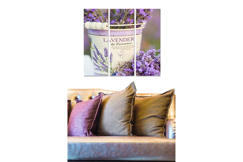 Taulu Floral 3-pak Monivärinen, 20x50 cm